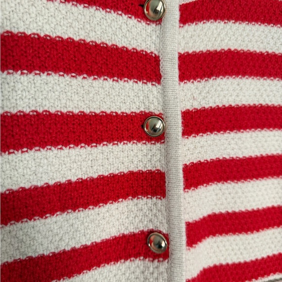 a new day Red and Cream Striped Cardigan - Picture 4 of 4